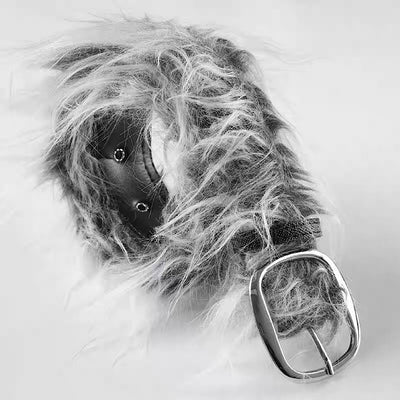 【12/3新作】 Full fur design multi-style belt  HL3213