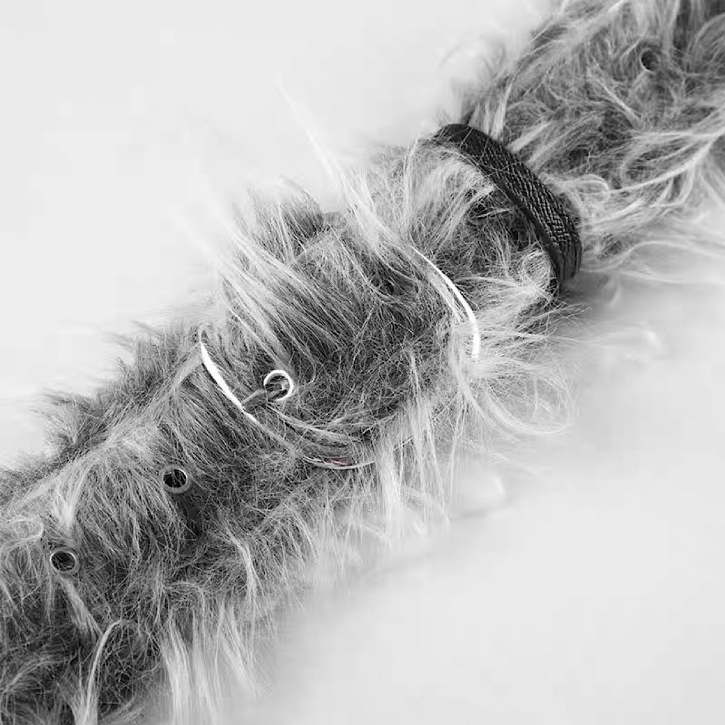 【12/3新作】 Full fur design multi-style belt  HL3213