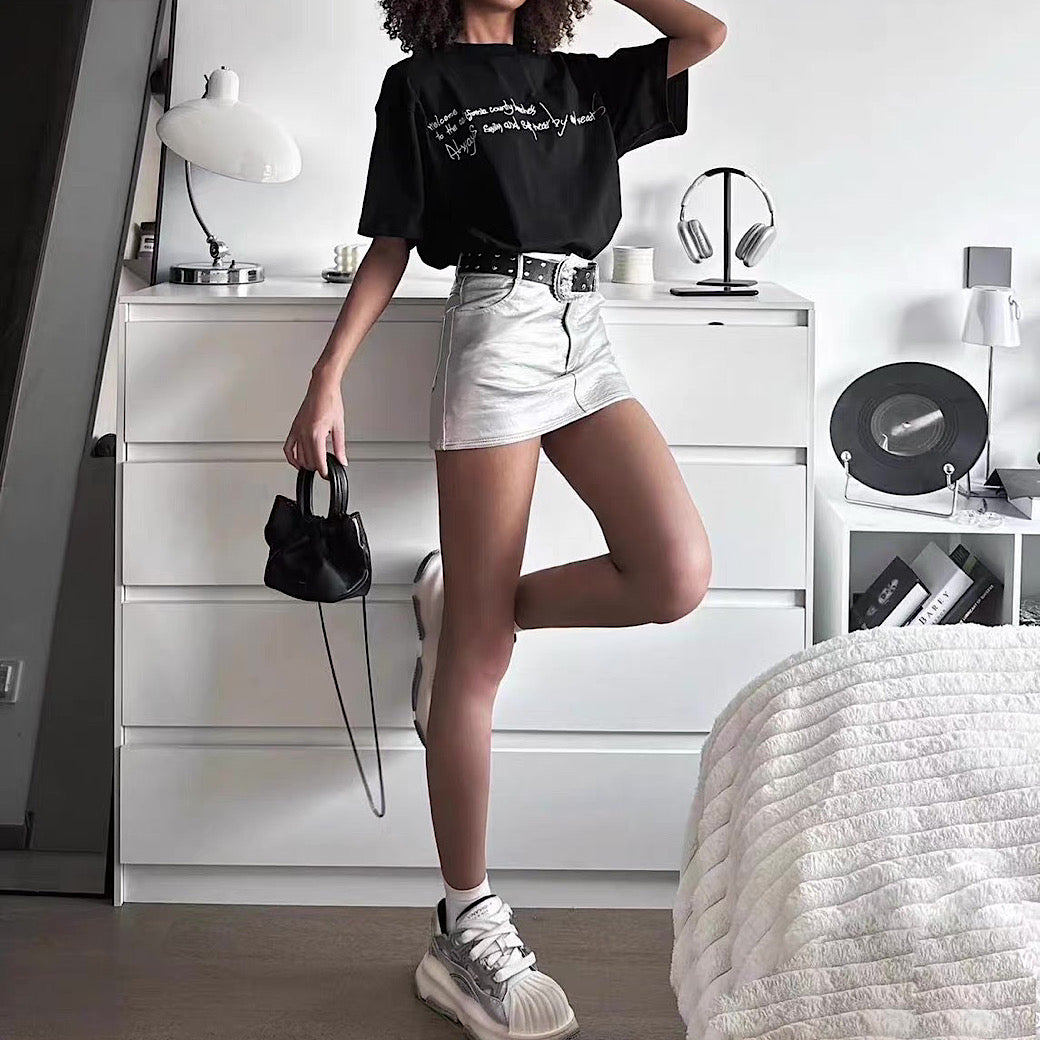 【12/3新作】 Futuristic Y2K casual style upper design platform sneakers  HL3214