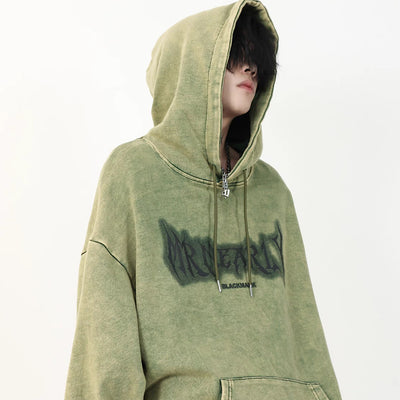 [MR nearly] Subculture initial dull base color Adelaide hoodie MR0057