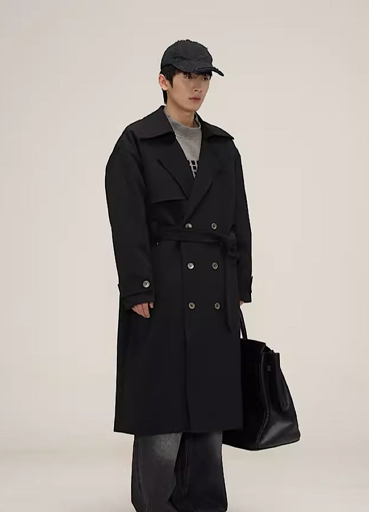 Natural road straight silhouette simple coat jacket HL2979