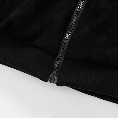 【12/3新作】 Simple design reversible fur style wide hoodie jacket  HL3217