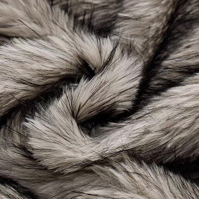 【12/3新作】 Simple design reversible fur style wide hoodie jacket  HL3217