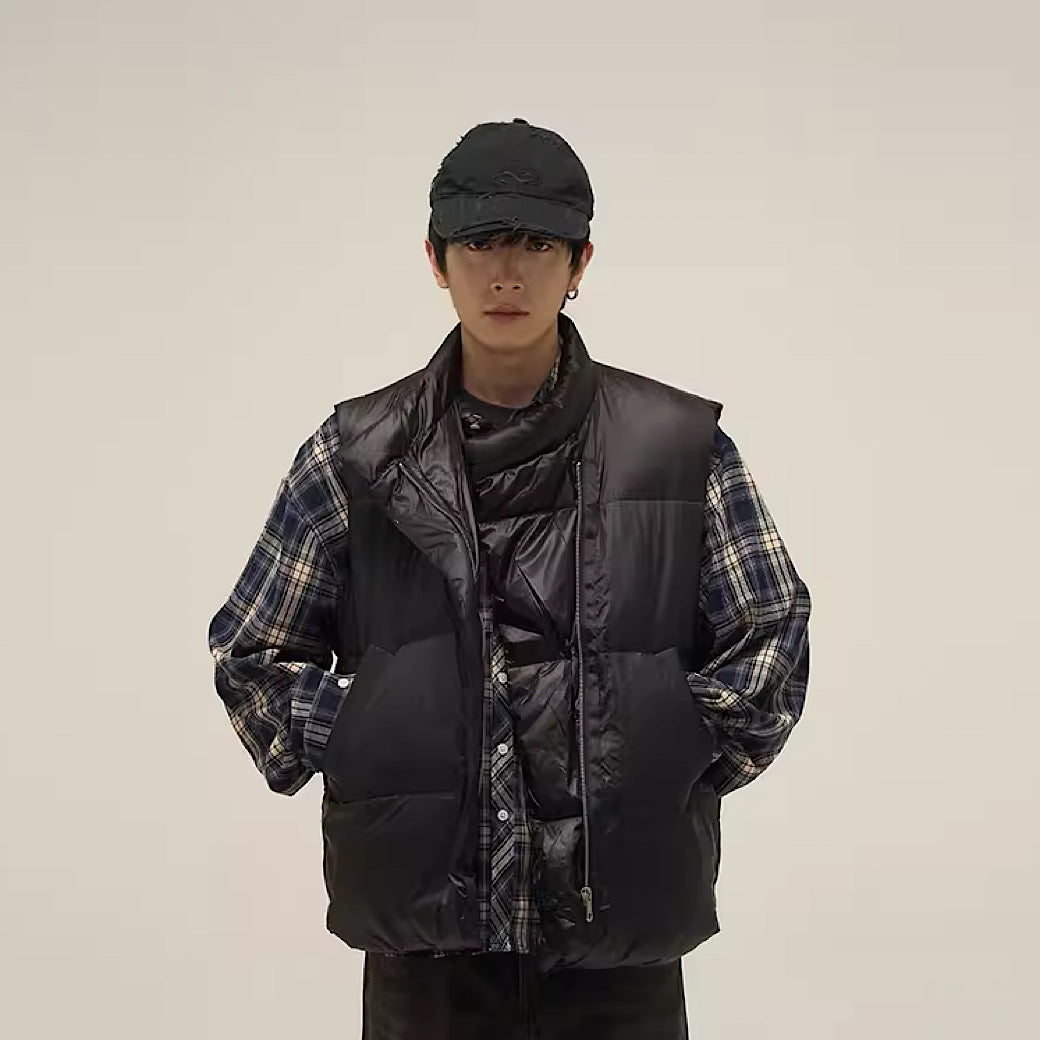【試着のみ】HIAND Stitched Vest ブラック Stitched Vest - HIAND