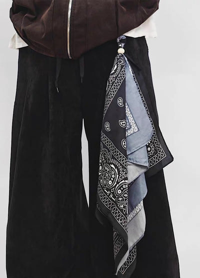 【UUCSCC】Paisley Layered Charm Bandana Scarf  US0119