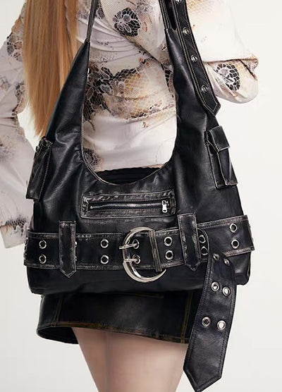 【9/5新作】Front vintage design shoulder belt bag  HL3198