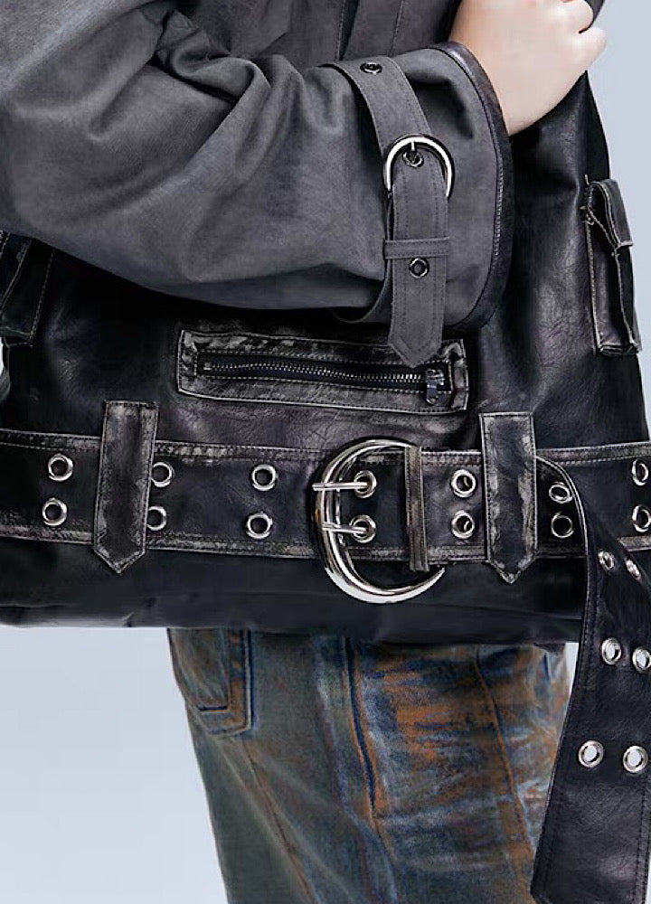【9/5新作】Front vintage design shoulder belt bag  HL3198