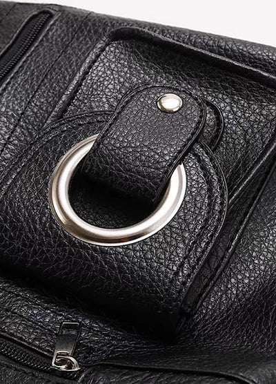 【9/5新作】2-way style shoulder and backpack synthetic leather design bag  HL3199