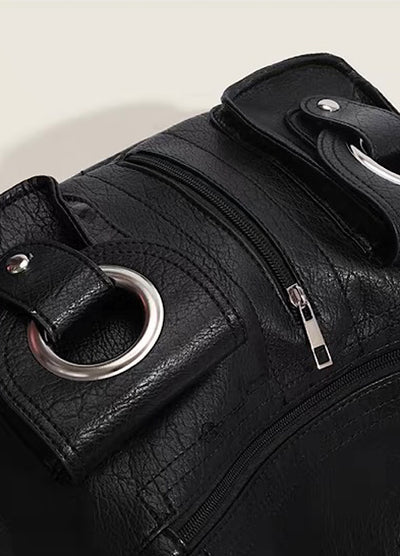【9/5新作】2-way style shoulder and backpack synthetic leather design bag  HL3199