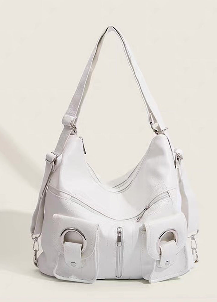 【9/5新作】2-way style shoulder and backpack synthetic leather design bag  HL3199
