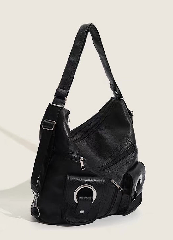 【9/5新作】2-way style shoulder and backpack synthetic leather design bag  HL3199