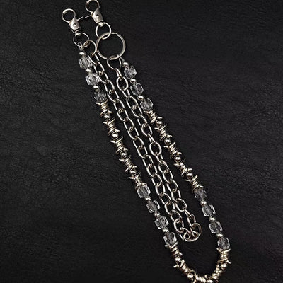 【9/5新作】Double chain design iron bar style wallet chain  HL3203