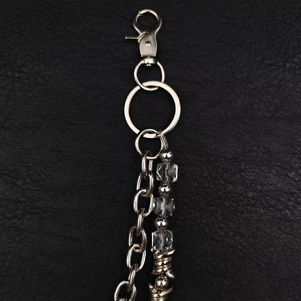 【9/5新作】Double chain design iron bar style wallet chain  HL3203