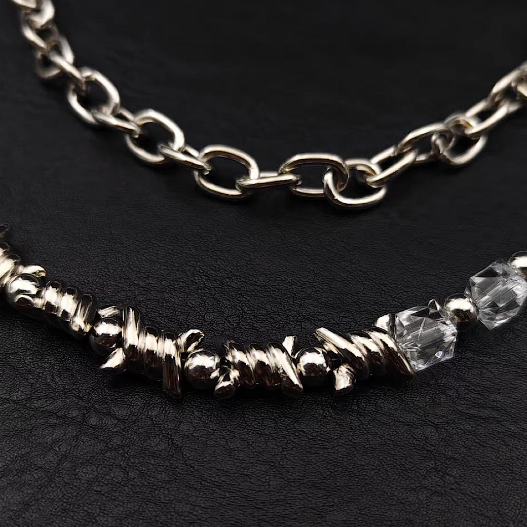 【9/5新作】Double chain design iron bar style wallet chain  HL3203