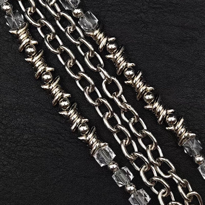 【9/5新作】Double chain design iron bar style wallet chain  HL3203