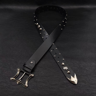 【9/5新作】Big clasp style silver attachment belt  HL3202