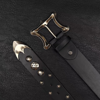 【9/5新作】Big clasp style silver attachment belt  HL3202
