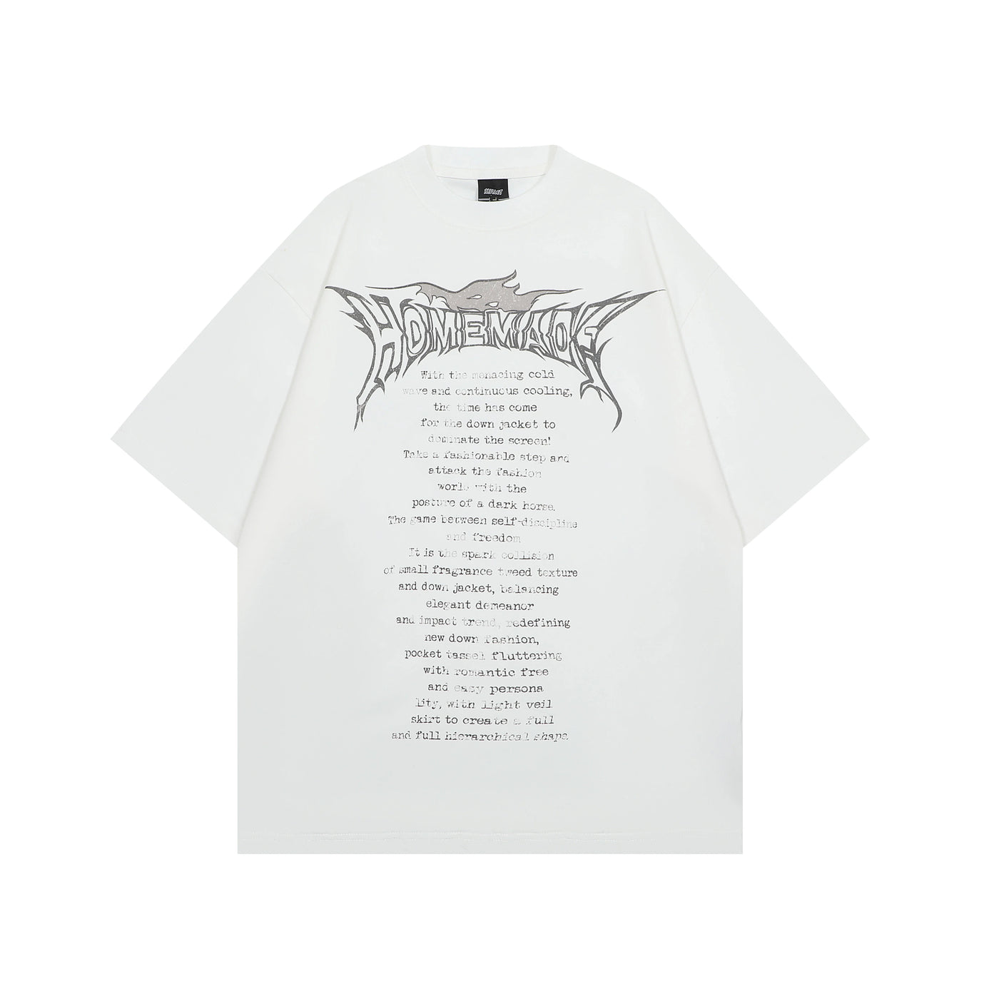 [TR BRUSHSHIFT] Homecoming Devil Initial Design Graphic Short Sleeve T-Shirt TB0028
