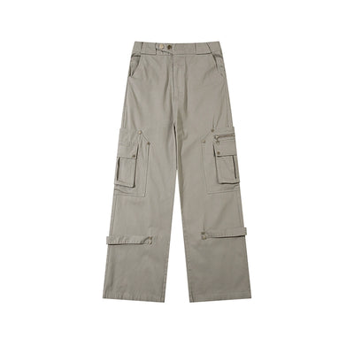 [Rayohopp] Silver Patchment Cross Design Cargo Pants RH0087 