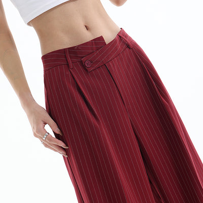 [Ken studio]Sharp Lines Neat Wide Straight Pants KS0002