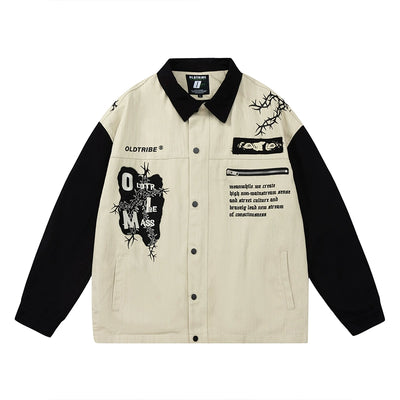 【YOBOPA】Monotone multi-design big up over jacket  YP0004