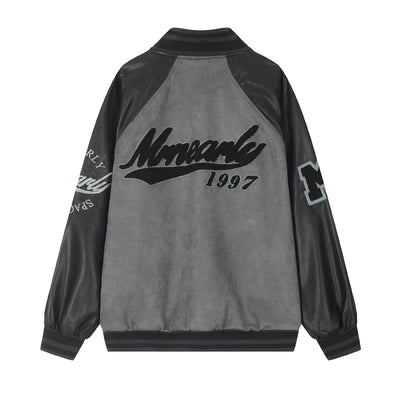 [MR nearly] Casual Sporty Initial Design College Jacket MR0055