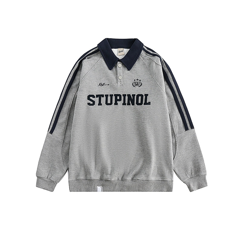 [CEDY] Sporty Casual Style Design Agrod Polo Sweatshirts CD0035 