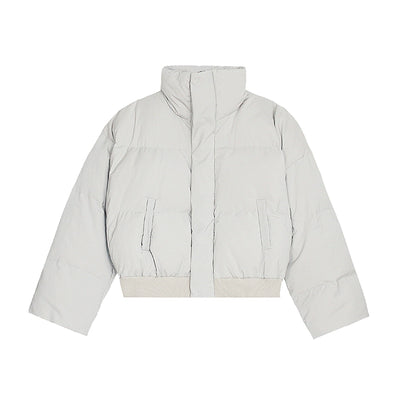【MR nearly】Dull color volume silhouette down base outer  MR0064