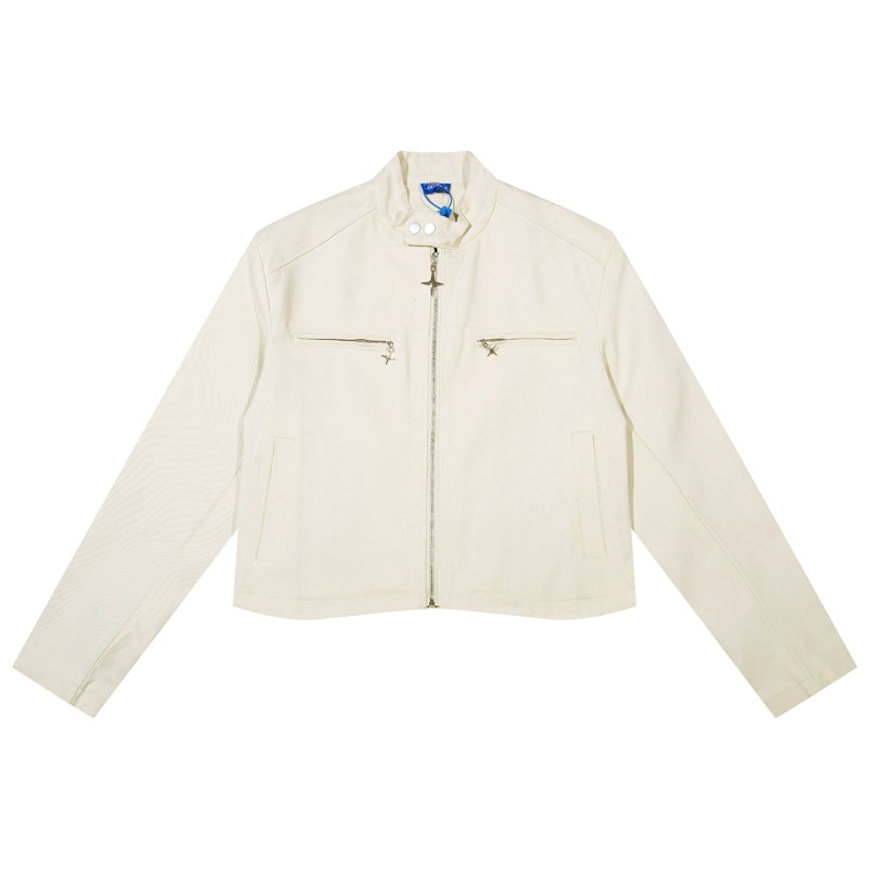 [TR BRUSHSHIFT] Short sleeve tuck design regular jacket TB0027