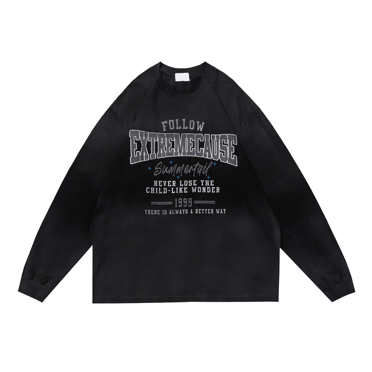 [Mz] Grunge vintage washed long sleeve T-shirt MZ0016