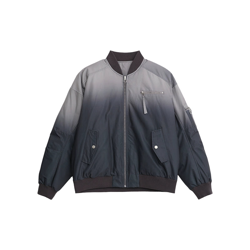 【CUIBUJU】Gradient coloring wide silhouette sleeve jacket  CB0037