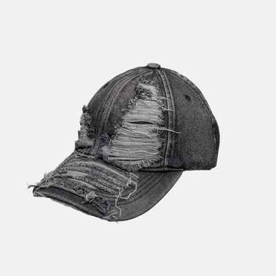 【WORLD WIDE】Villain Eye Distressed Denim Design Cap  WI0008