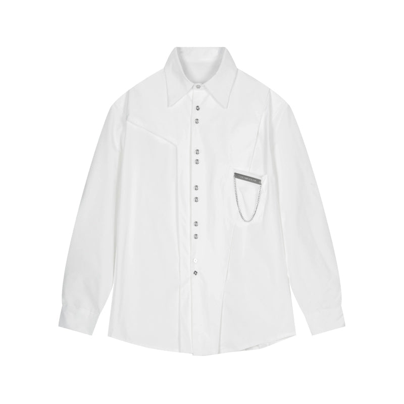 [CUIBUJU] Gothic simple design beautiful long sleeve shirt CB0024
