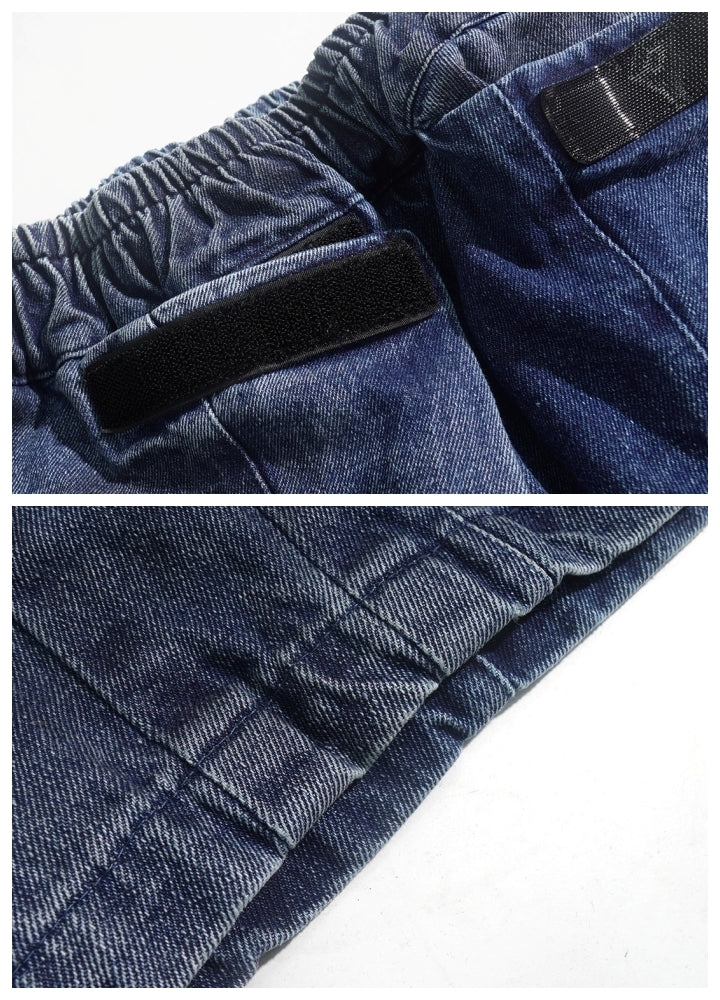 【UUCSCC】Muted vintage design color wide silhouette denim pants  US0076