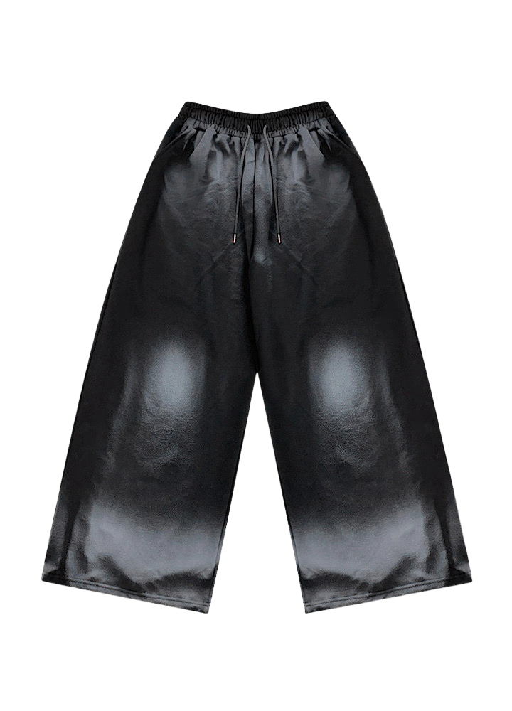 【10/4新作】Random monotone wash wide straight silhouette sweatpants  HL3209