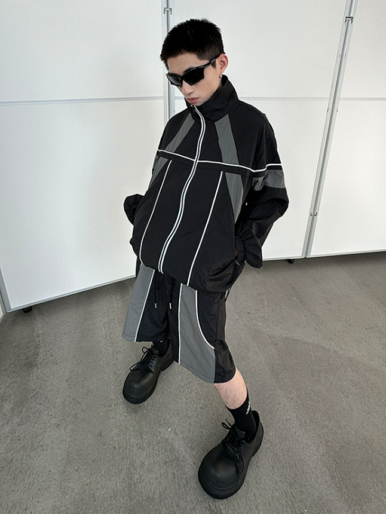 Block Design Jacket 【Very Fewest】Color block design jacket & bottoms setup VF0009 – HI-LANDER