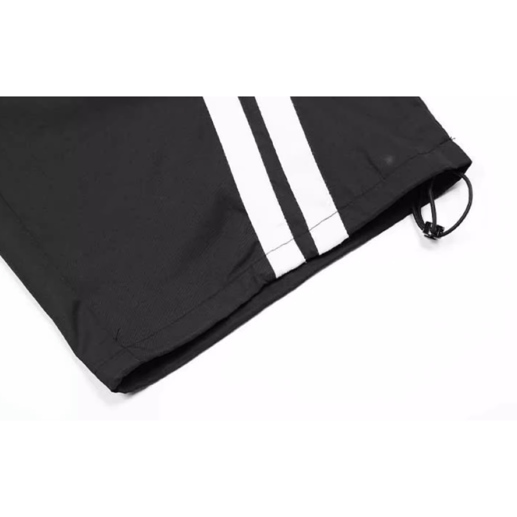 【TR BRUSHSHIFT】Retro stripe stitch casual drawstring pants  TB0006