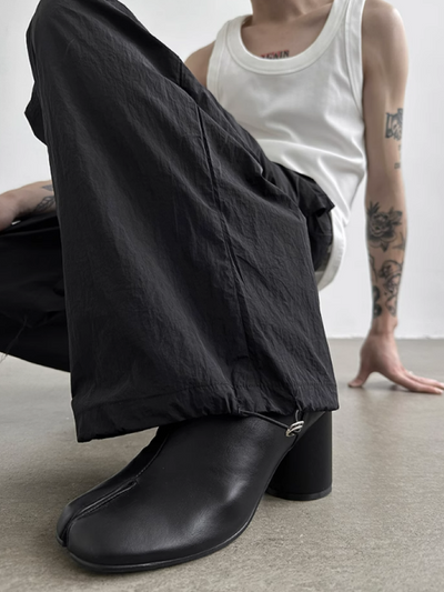 【Very Fewest】Cross waist rubber quick-drying wide pants  VF0019