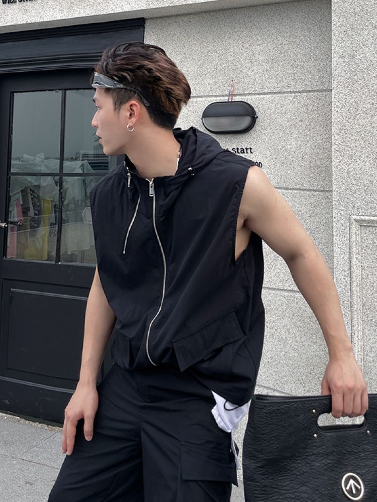 【Ichulb】Touring design hooded vest + pants setup  IH0001