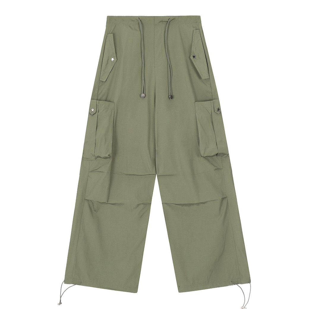 [Take off] Multi-pocket loose casual pants TO0006
