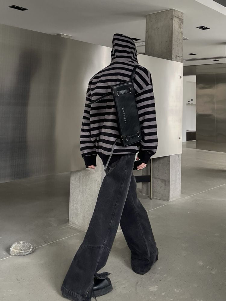【MARTHENAUT】High end design loose straight casual denim jeans  MH0003