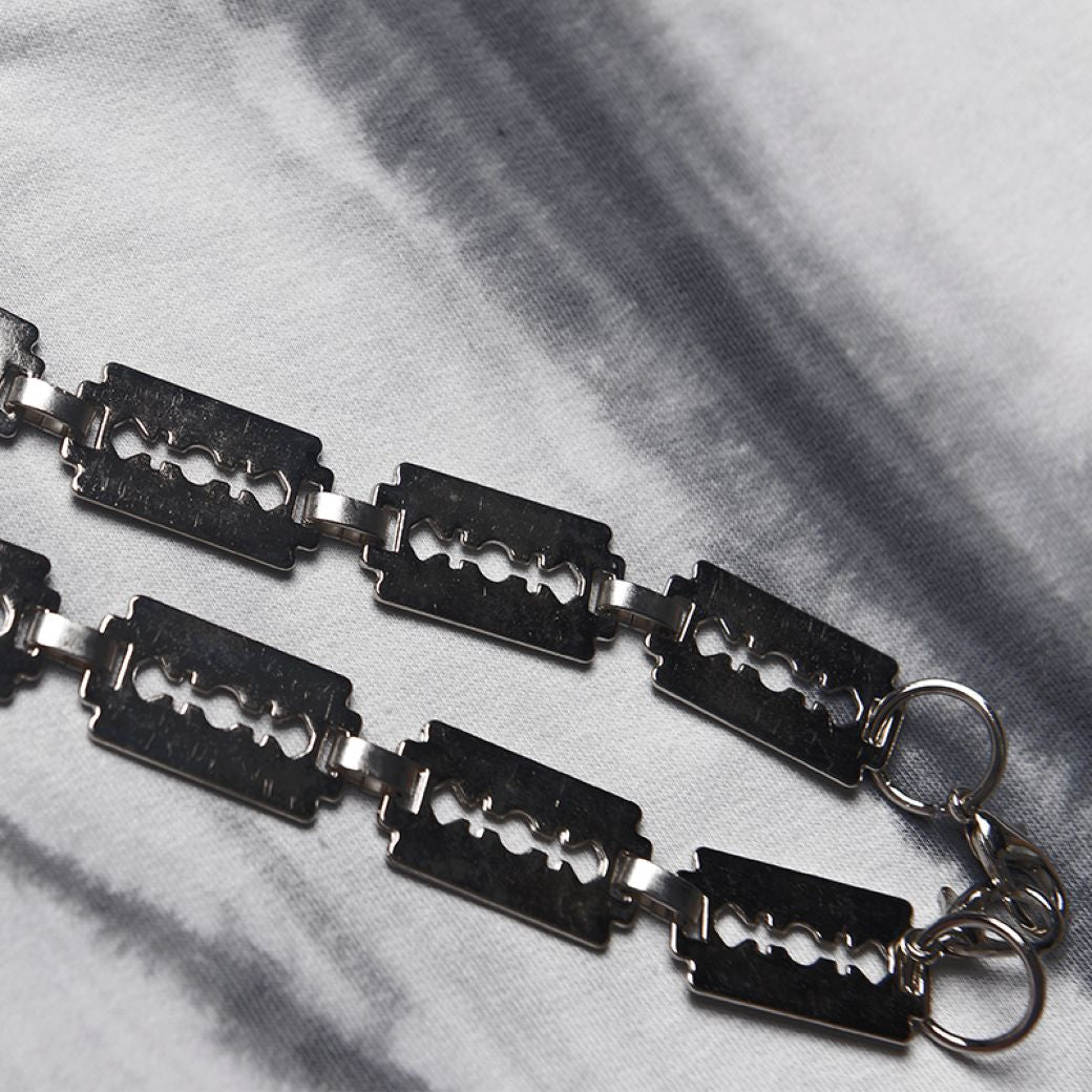 【0-croworld】Silver plate design chain necklace CR0040