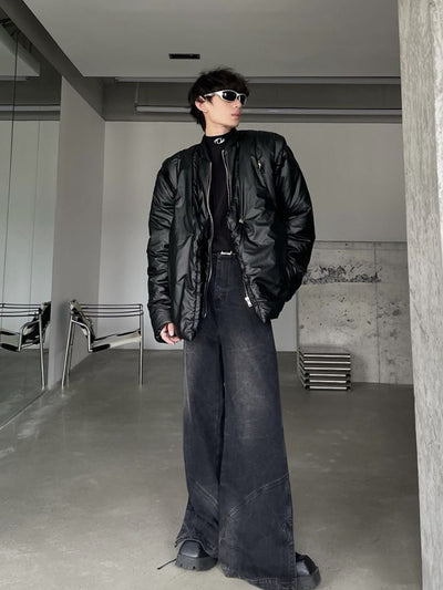 【MARTHENAUT】High end design loose straight casual denim jeans  MH0003