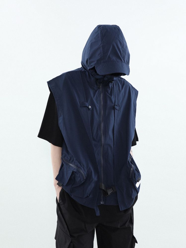[MR nearly] Touring design sleeveless hoodie MR0039