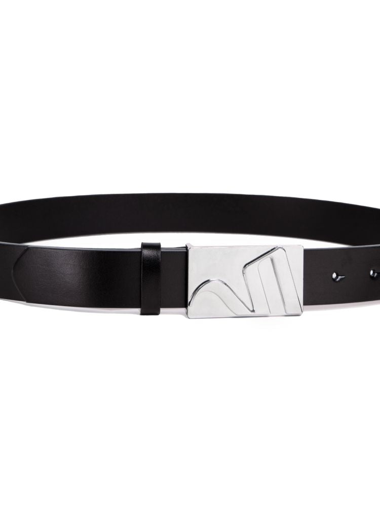 [Very Fewest] Alloy logo design leather belt VF0016