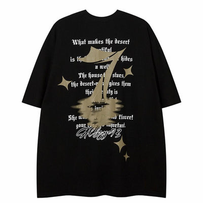 【VEG Dream】Retro design letter print short-sleeved T-shirt  VD0169