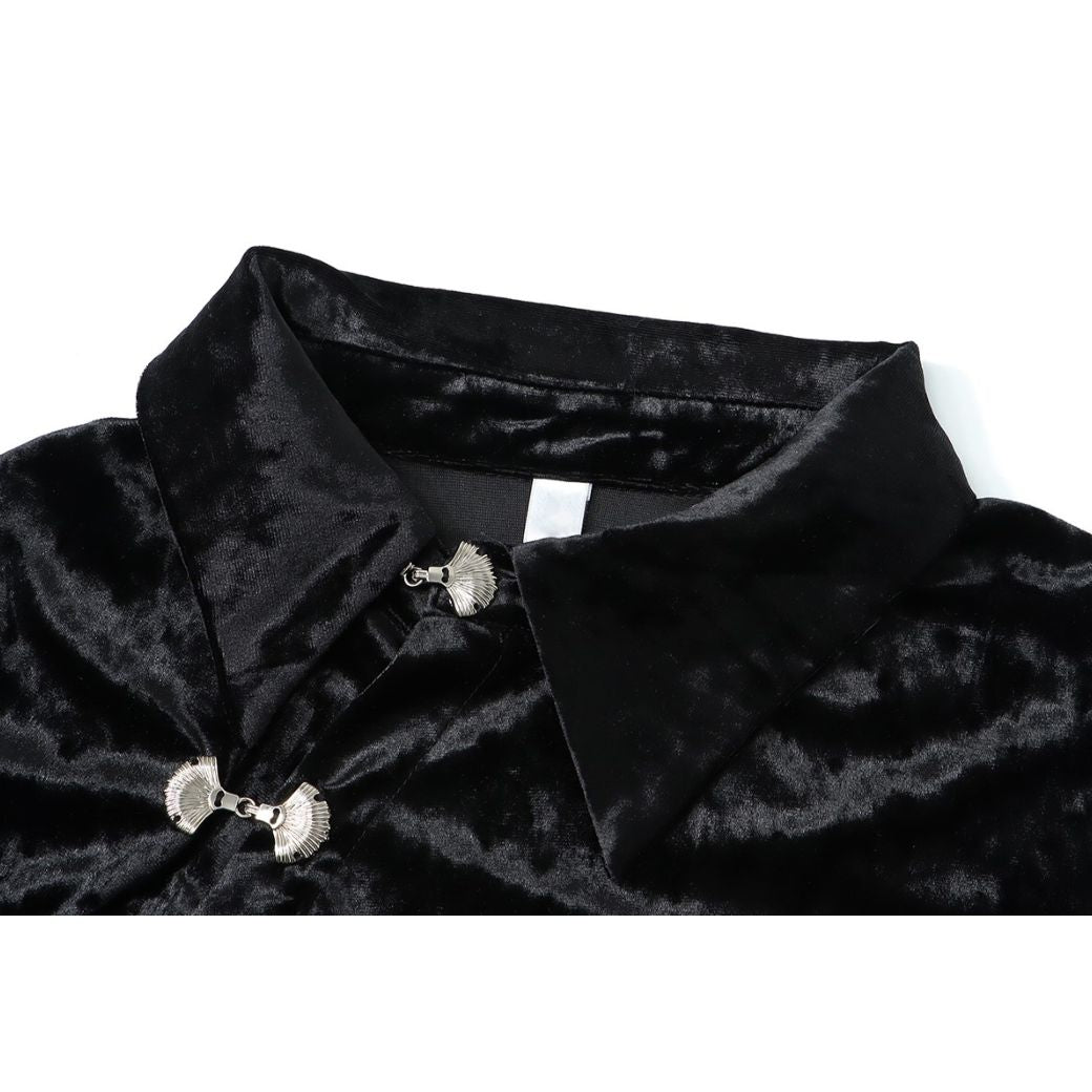 【ANAMONE】Chinese style high end design long-sleeved shirt  AO0002