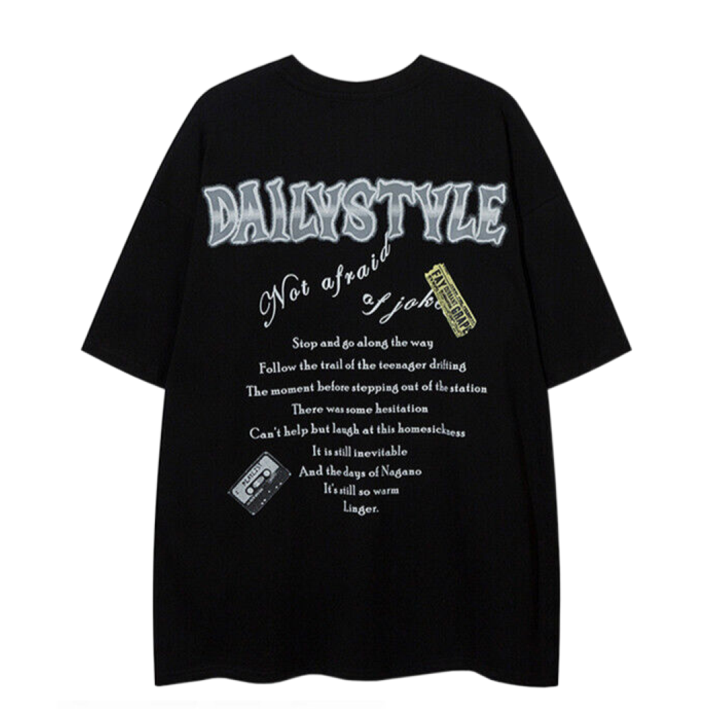 【VEG Dream】Vintage print loose short-sleeved T-shirt  VD0191
