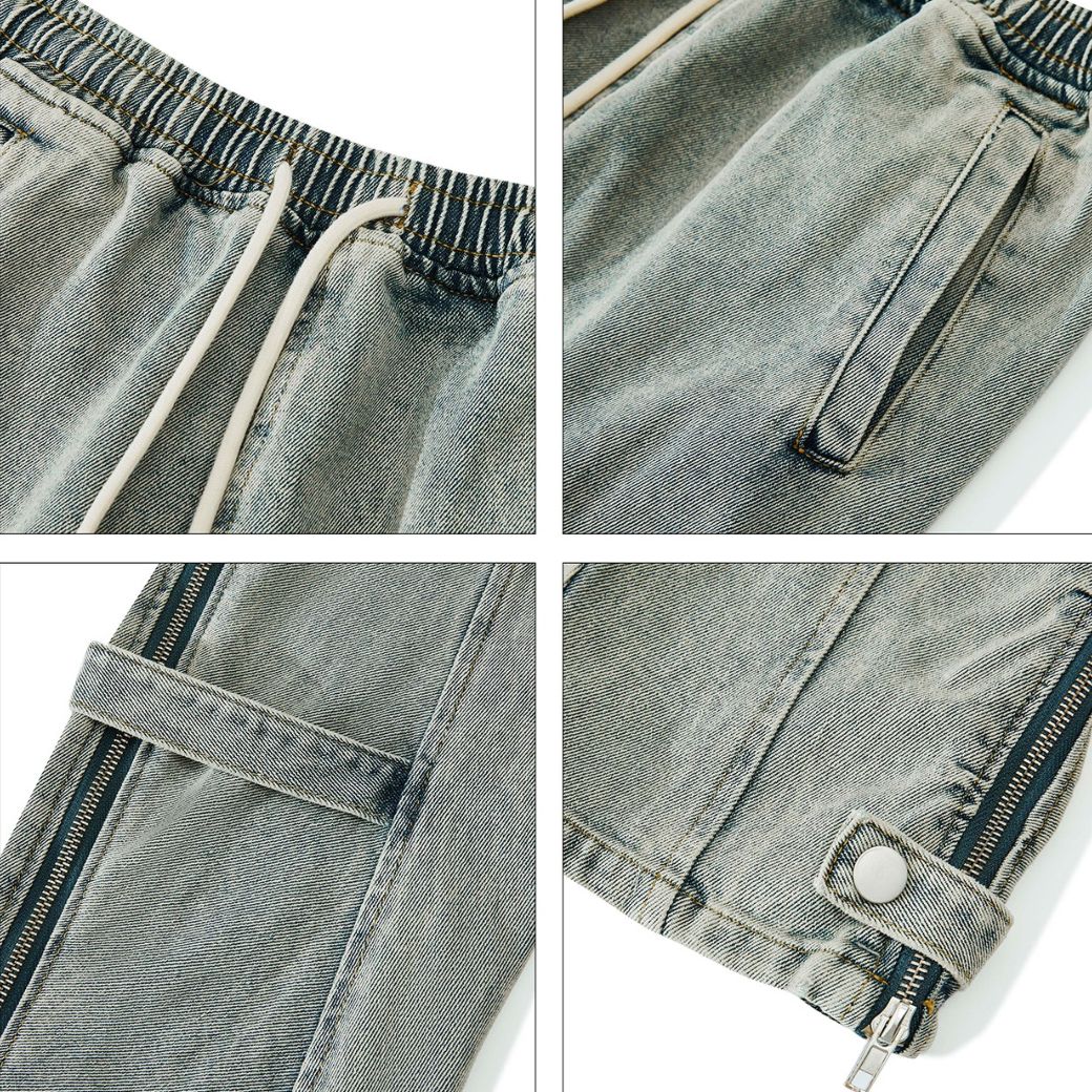 [MAXDSTR]Washed side zipper flared jeans MD0063