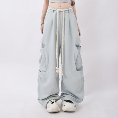 【Rayohopp】Multi-pocket design drape casual pants  RH0016